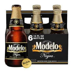 Modelo Negra Amber 5.4% Abv Lager Mexican Beer Bottle - 6-12 Fl. Oz.