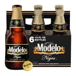 Modelo Negra Amber 5.4% Abv Lager Mexican Beer Bottle - 6-12 Fl. Oz.