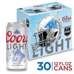 Coors Light American Style Light Lager Beer 4.2% Abv Cans - 30-12 Fl. Oz.