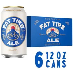 New Belgium Brewing Fat Tire Ale Beer 5.2% Abv Bottles - 6-12 Fl. Oz.