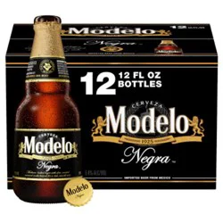 Modelo Negra Amber 5.4% Abv Lager Mexican Beer Bottle - 12-12 Fl. Oz.