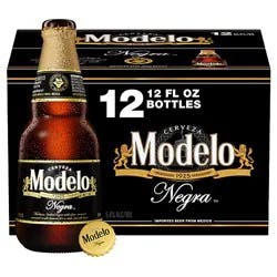 Modelo Negra Amber 5.4% Abv Lager Mexican Beer Bottle - 12-12 Fl. Oz.
