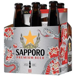Sapporo Draft Beer Bottles - 6-12 Fl. Oz.