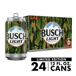 Busch Light American Lager Beer In Cans - 24 - 12 Fl. Oz.