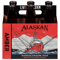 Alaskan Amber Beer Bottles - 6-12 Fl. Oz.