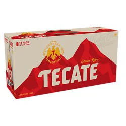 Tecate Original Mexican Lager Beer Cans - 18-12 Fl. Oz.