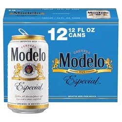 Modelo Especial Mexican Lager Beer Cans 4.4% Abv Multipack - 12-12 Fl. Oz.