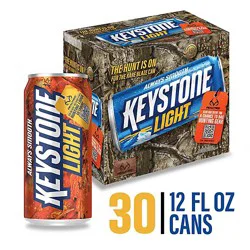 Keystone Light American Style Light Lager Beer 4.1% Abv Cans - 30-12 Fl. Oz.