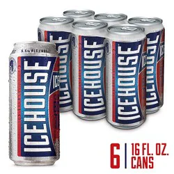 Icehouse American Style Ice Lager Beer 5.5% Abv Cans - 6-16 Fl. Oz.