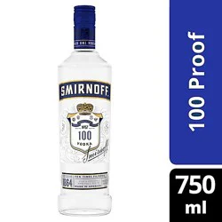 Smirnoff Vodka Triple Distilled Recipe No. 21 100 Proof - 750 Ml
