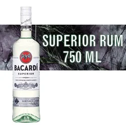 Bacardi Superior Gluten Free White Rum - 750 Ml