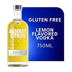 Absolut Citron Flavored Vodka - 750 Ml