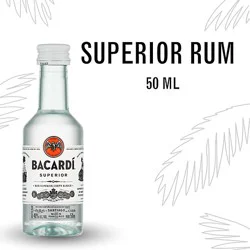 Bacardi Superior Gluten Free White Rum - 50 Ml