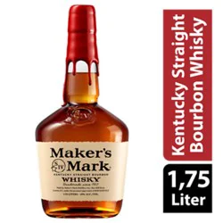 Makers Mark Whisky Bourbon Kentucky Straight 90 Proof - 1.75 Liter