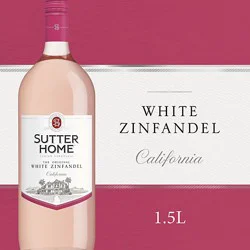 Sutter Home White Zinfandel Wine Bottle - 1.5 Liter