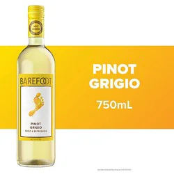 Barefoot Cellars Pinot Grigio White Wine - 750 Ml