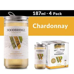 Woodbridge Chardonnay White Wine Cans - 4-187 Ml
