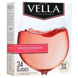 Peter Vella White Zinfandel Box Wine - 5 Liter