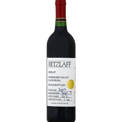 Retzlaff Estate Bottled Merlot Wine - 750 Ml