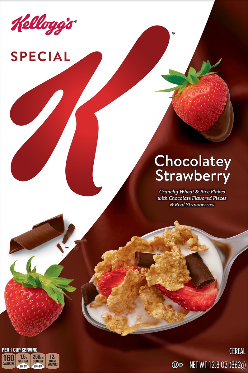 slide 5 of 7, Special K Kellogg's Special K Breakfast Cereal Chocolatey Strawberry, 12.8 oz, 12.8 oz