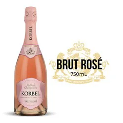 Korbel Brut Rose California Champagne 24 Proof In Bottle - 750 Ml