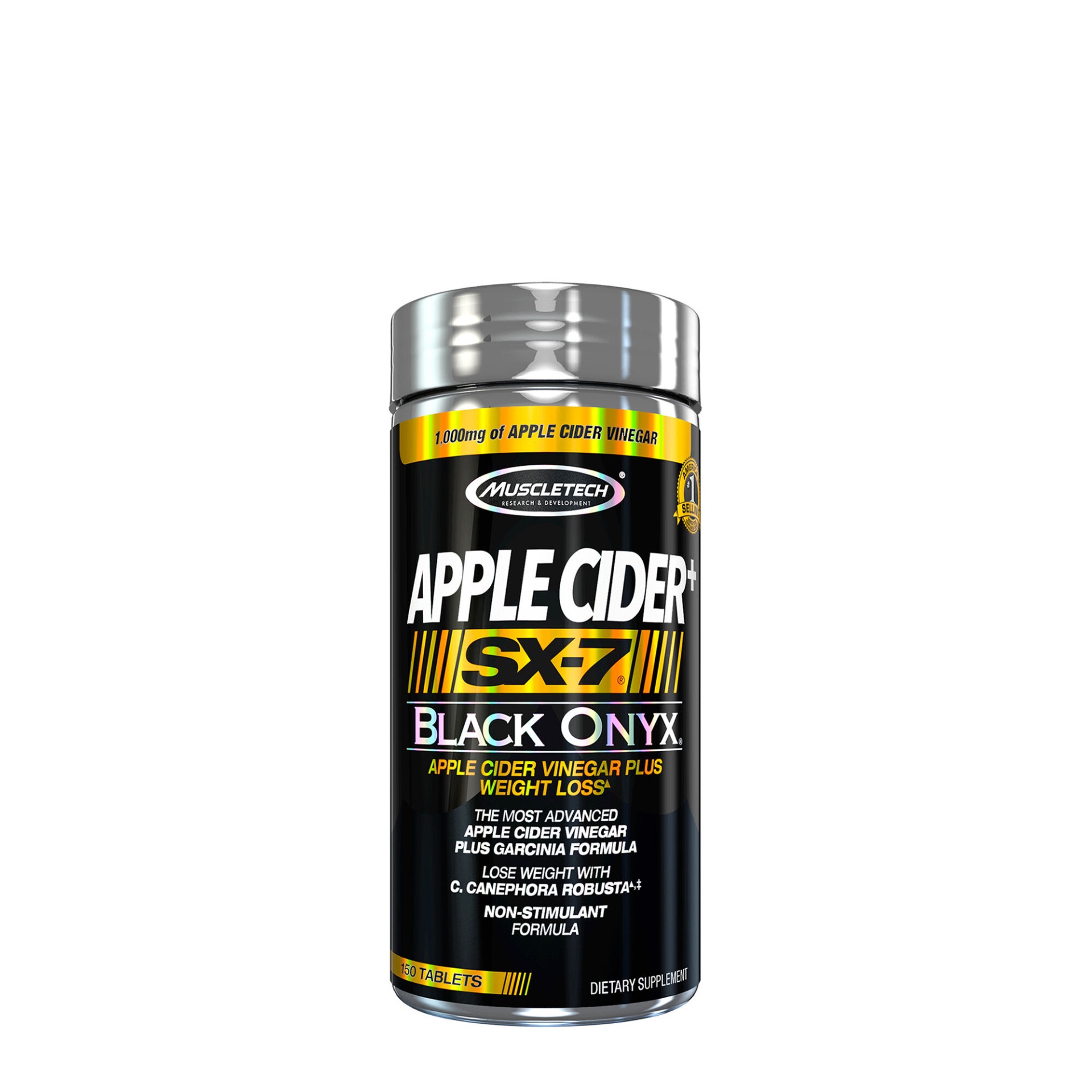 slide 1 of 1, MuscleTech Apple Cider SX-7 Black Onyx, 150 ct