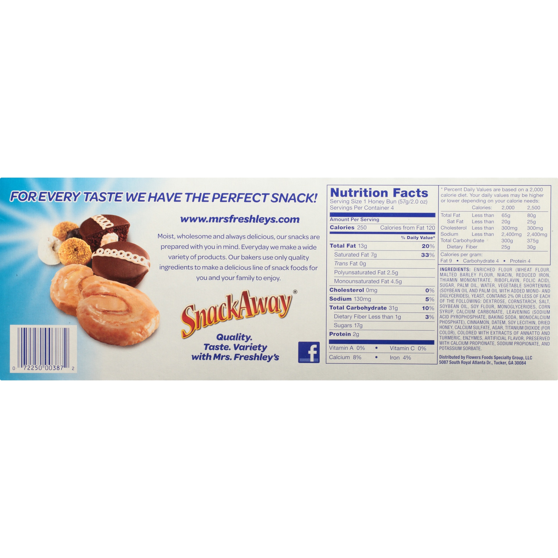 slide 5 of 8, Mrs. Freshley's Delicious Deals Iced Honey Buns, 4 ct; 2 oz