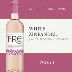 Fre White Zinfandel Alcohol Removed Wine Bottle - 750 Ml