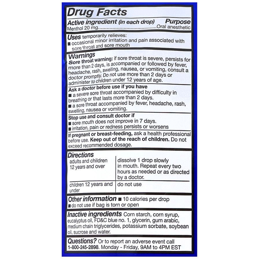 slide 5 of 5, Walgreens Severe Cooling Throat Drops Menthol Ice, 45 ct