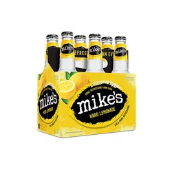 Mikes Hard Beverage Cool Hard Refreshing Lemonade Bottle - 6-11.2 Fl. Oz.