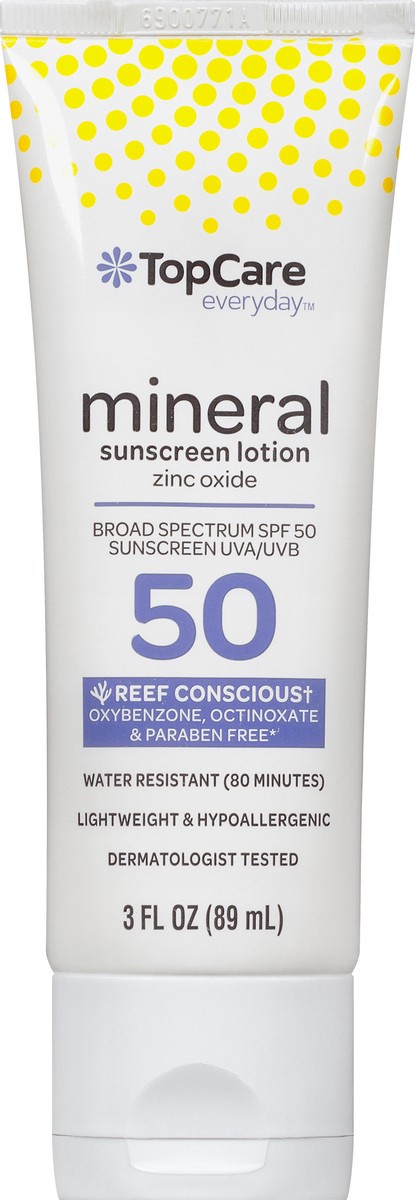 slide 1 of 1, TOPCARE Sunscreen Mineral Spf 50, 3 oz