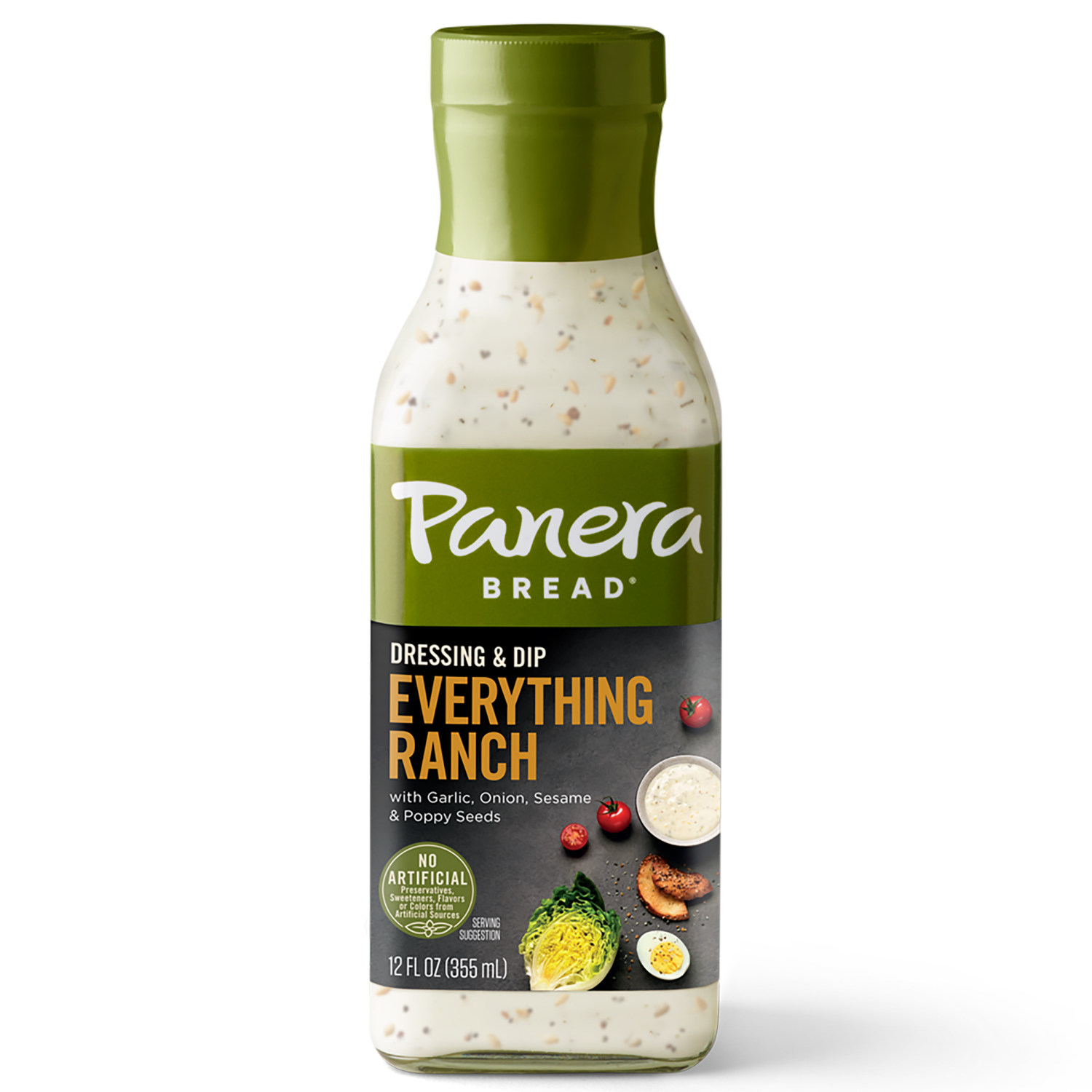 slide 1 of 4, Panera Bread Panera Everything Ranch Dressing and Dip, 12 fl oz
