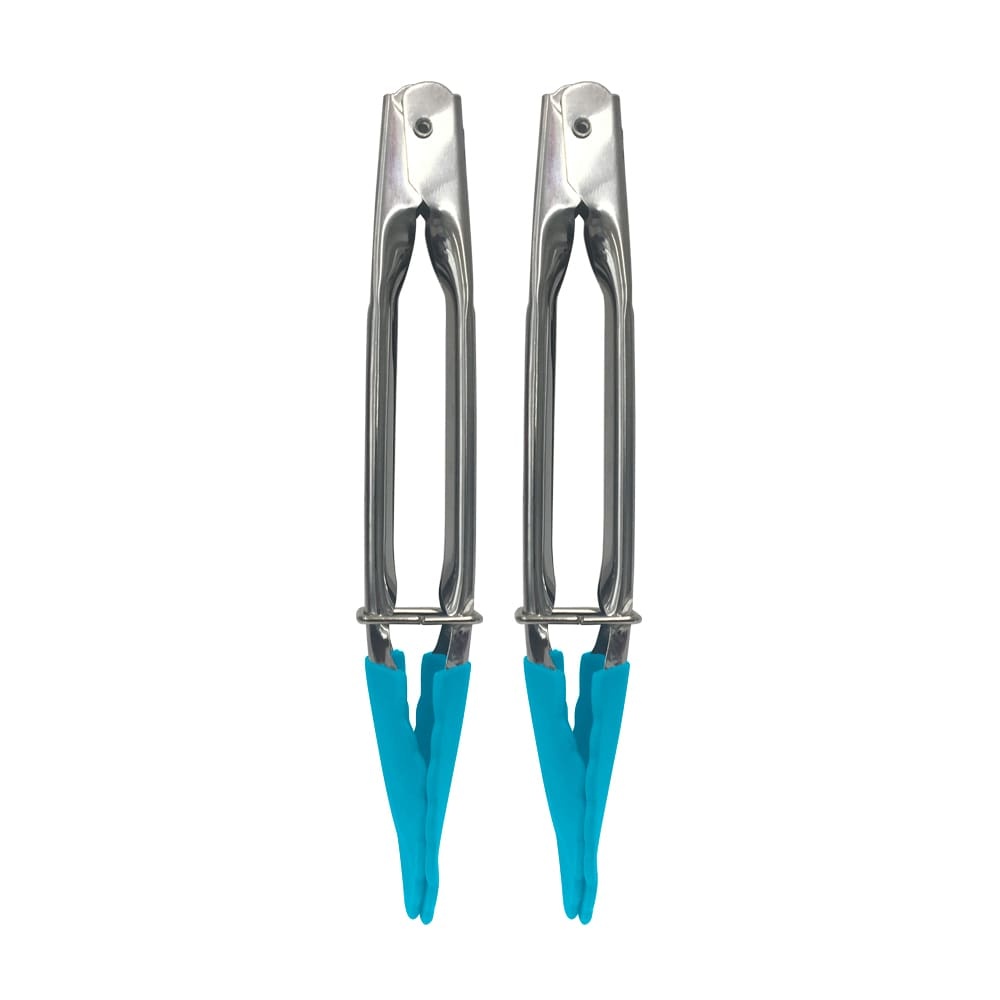 slide 1 of 1, Cook Works Mini Tong Set - Blue, 2 ct