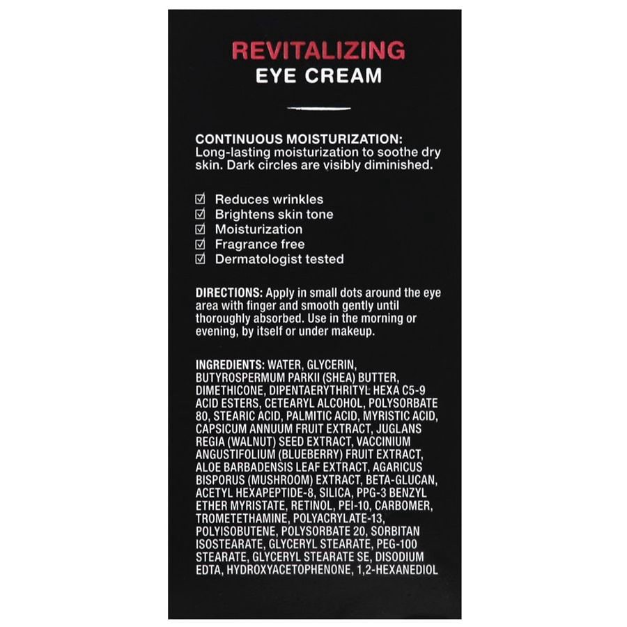 slide 3 of 3, Walgreens Beauty Revitalizing Eye Cream, 0.5 fl oz