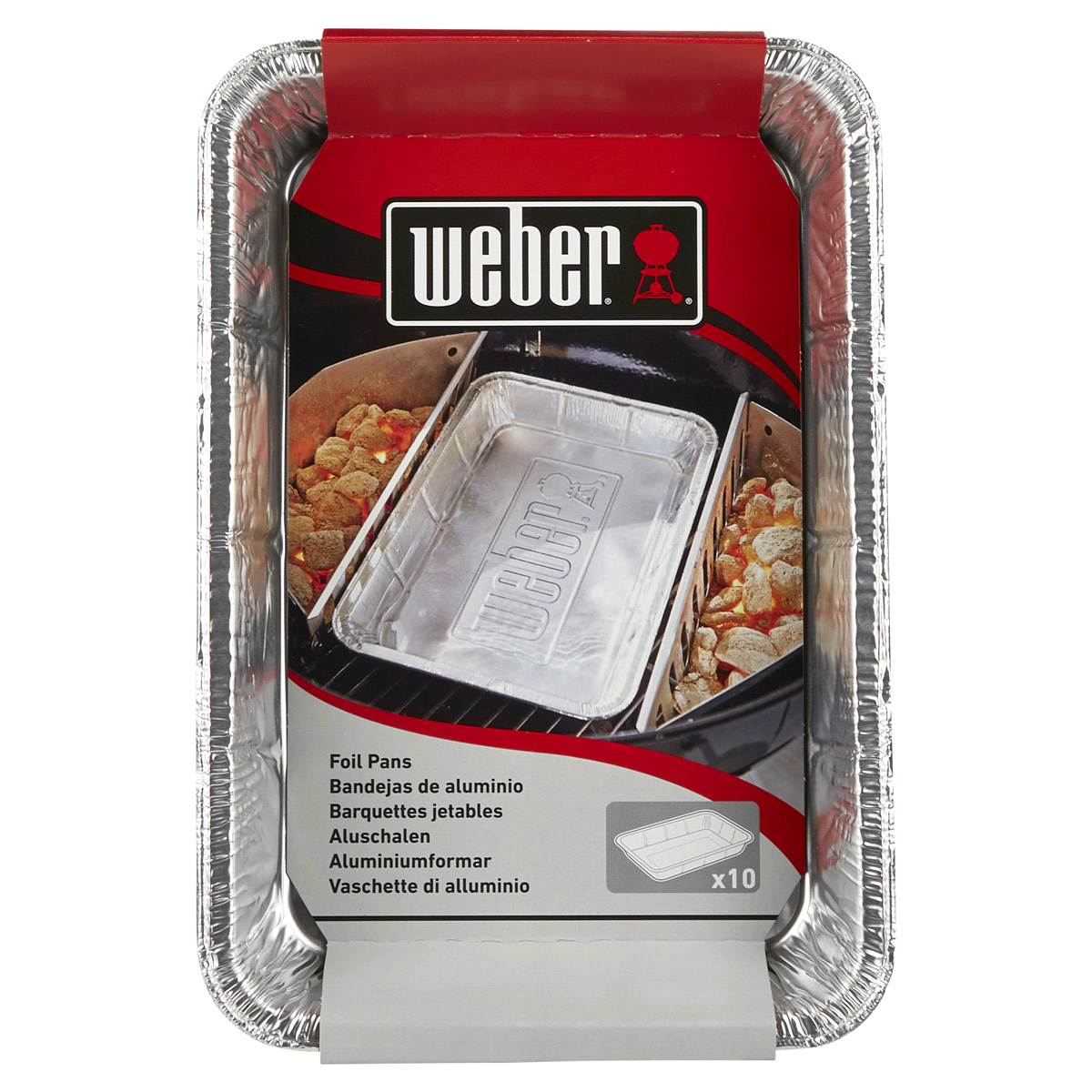 slide 1 of 3, Weber Original Large Drip Pans, 10 ct