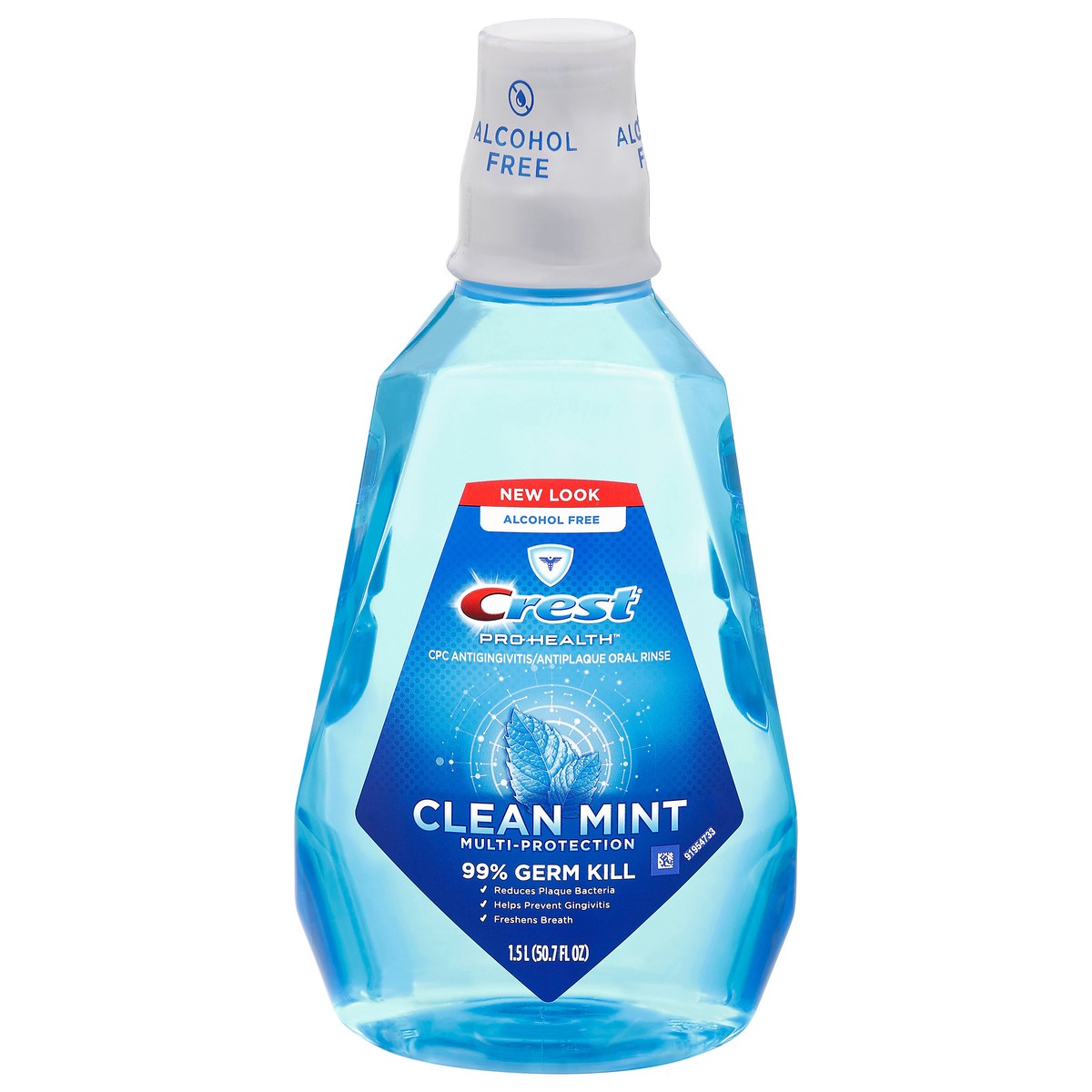 slide 1 of 1, Crest Pro-Health Multi-Protection Clean Mint Oral Rinse 50.7 fl oz, 1.5 liter