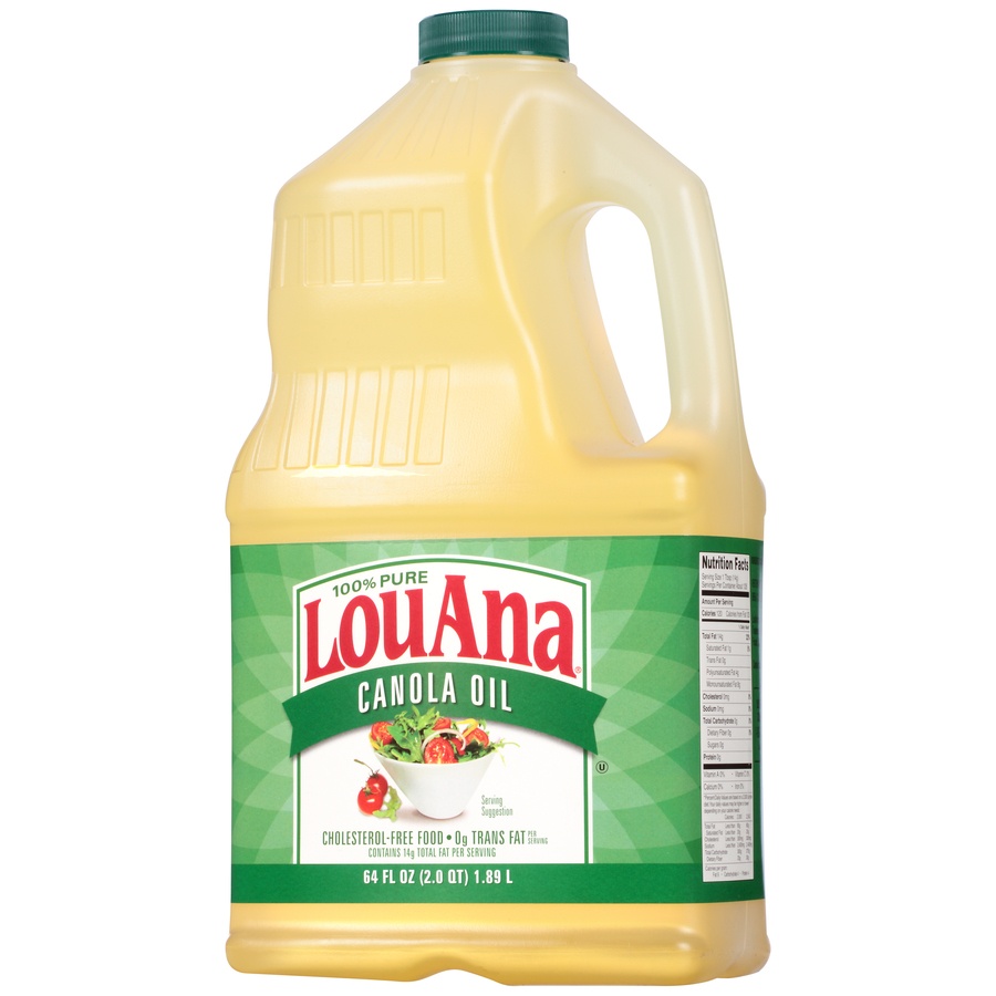 slide 3 of 8, Louana 100% Pure Canola Oil, 64 oz