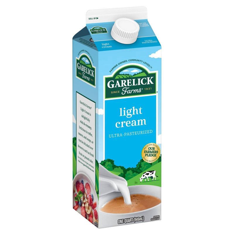 slide 2 of 3, Garelick Farms Dairy Pure Light Cream, 32 fl oz