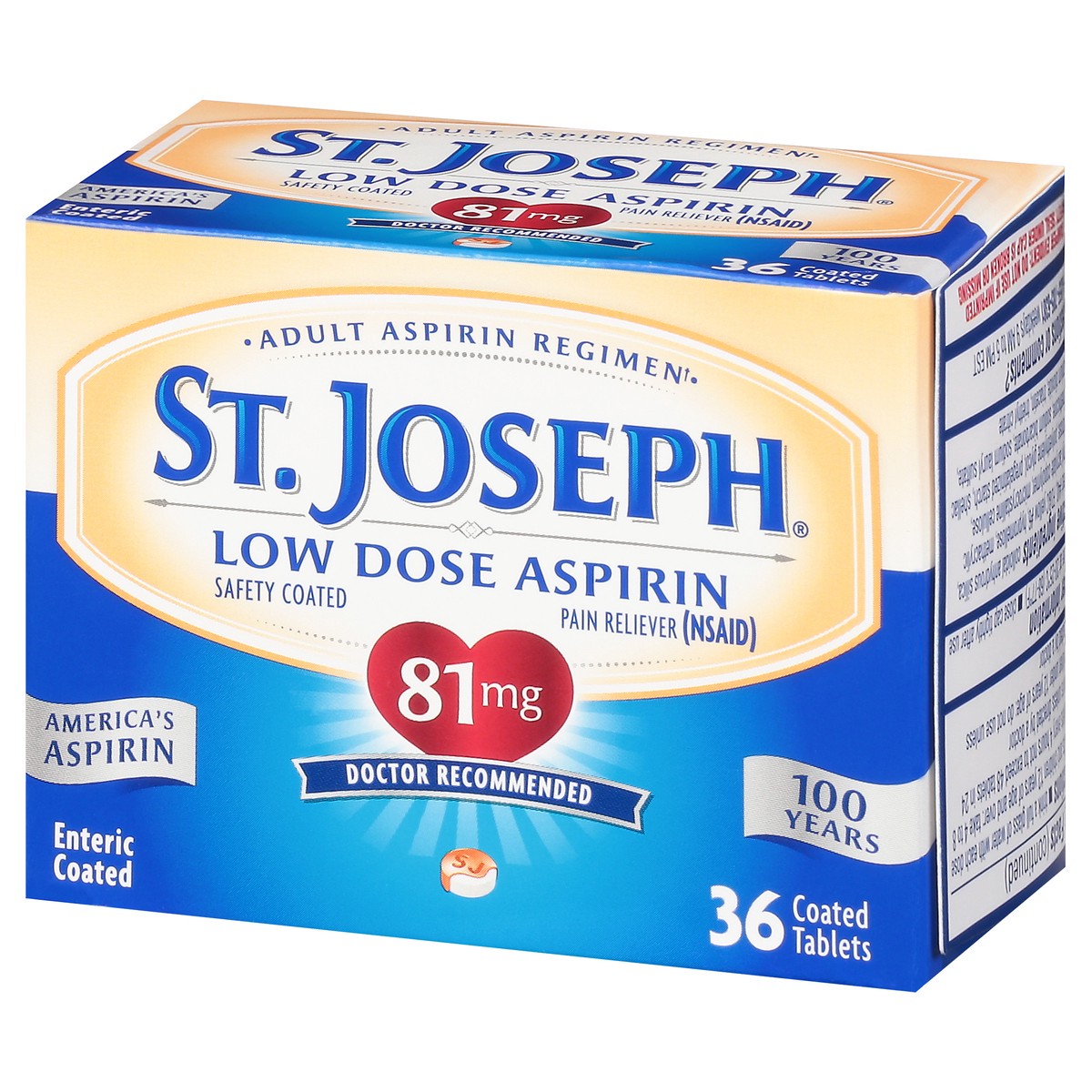 slide 5 of 9, St. Joseph Aspirin, 36 ct