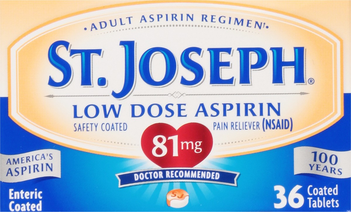 slide 6 of 9, St. Joseph Aspirin, 36 ct