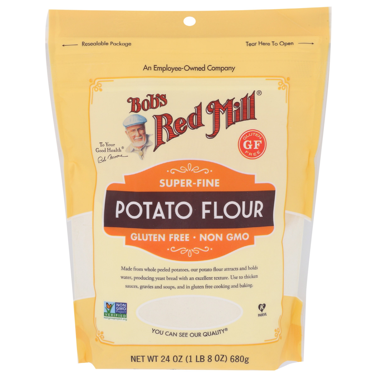 slide 1 of 9, Bob's Red Mill Flour Potato, Gluten Free, 24 oz