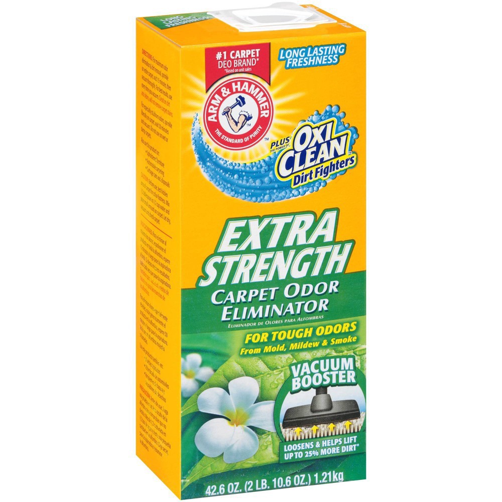 slide 5 of 11, ARM & HAMMER Extra Strength Carpet Odor Eliminator 42.6 oz, 42.6 oz