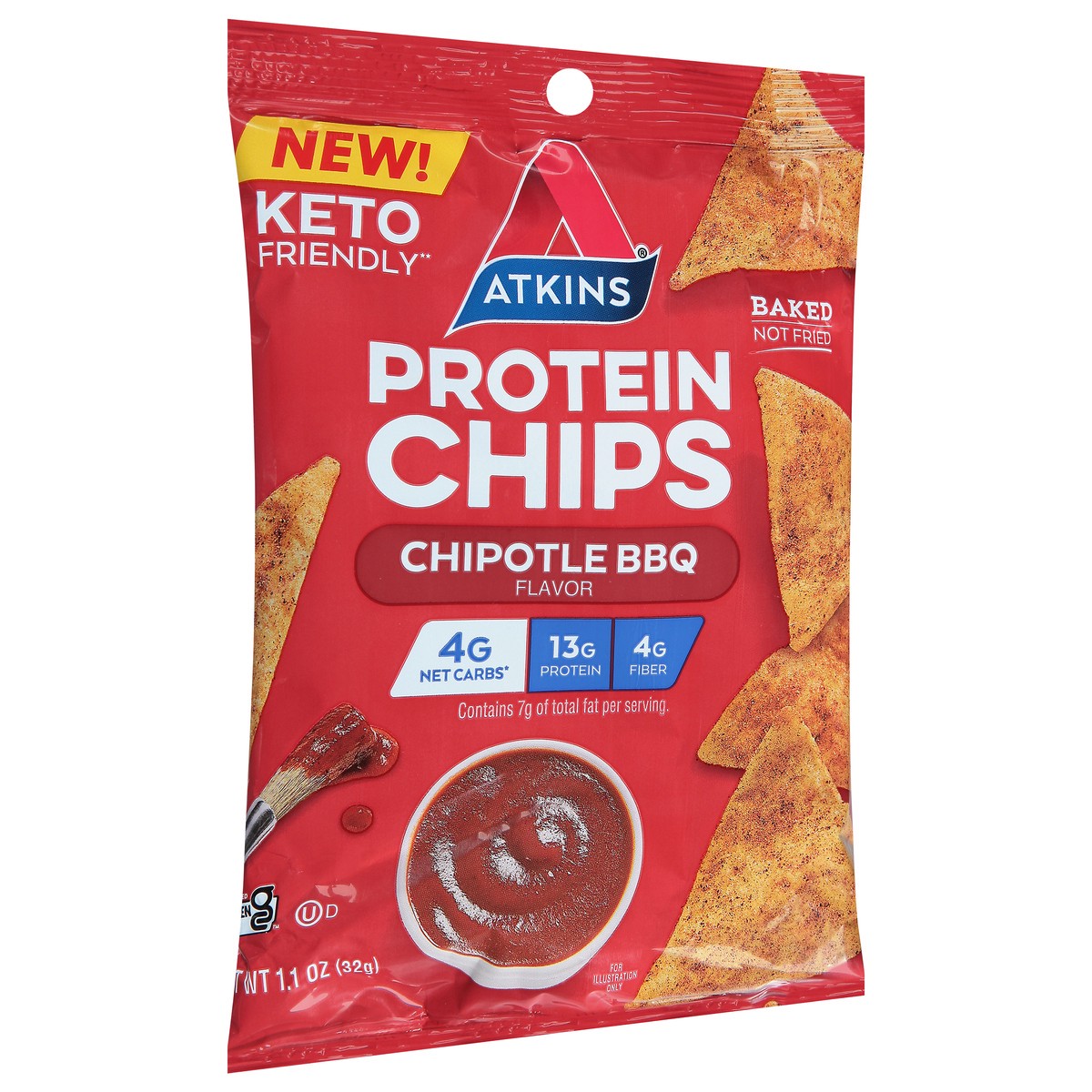 slide 8 of 9, Atkins Protein Chips, 1.1 oz