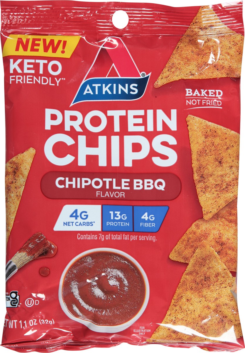 slide 5 of 9, Atkins Protein Chips, 1.1 oz