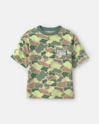 Carters Boys Camouflage Graphic Tee - Green Green 10