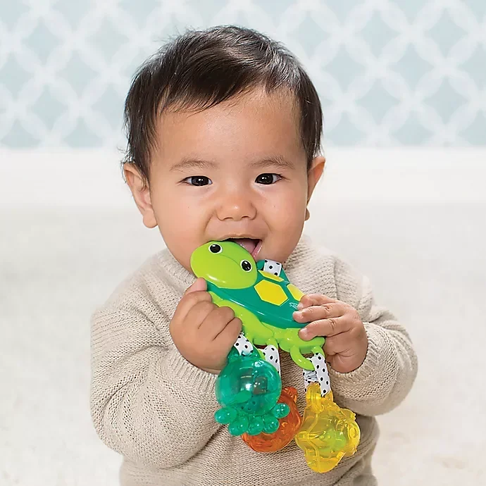 slide 2 of 3, Infantino Jingle Sea Charms Turtle, 1 ct