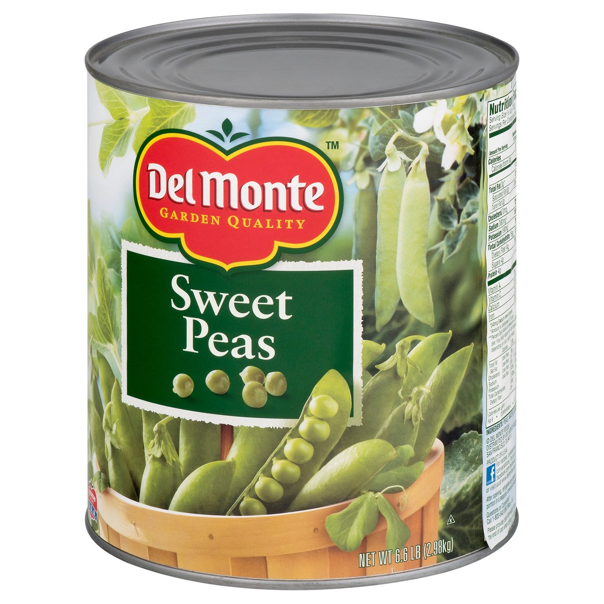 slide 12 of 12, Del Monte Sweet Peas 6.6 lb, 6.6 lb