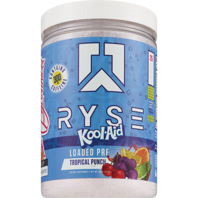 slide 1 of 3, Ryse Kool-Aid Tropical Punch Loaded Pre 12.5 oz, 12.48 oz