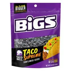 BIGS Taco Bell Taco Supreme Sunflower Seeds 5.35 oz