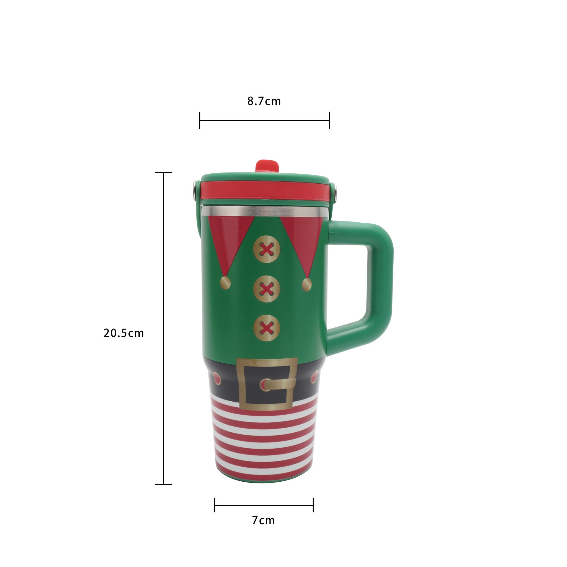 slide 3 of 5, 20oz. Christmas Stainless Steel Insulated Tumbler By Ashland, 20 oz